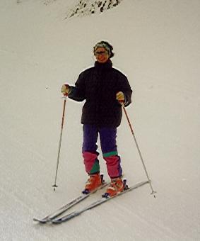 Flo on skis in Andorra