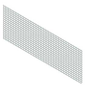 Flat sheet of graphite